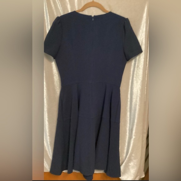 GAL MEETS GLAM blue fit & flare “Edith” DRESS sz 8 - Picture 4 of 6
